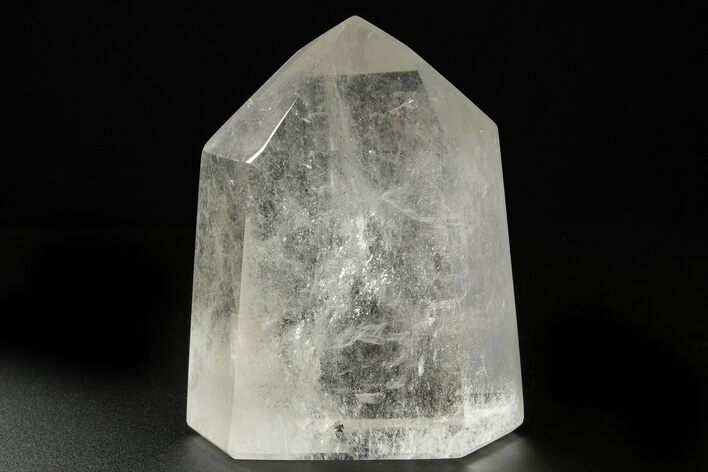 Polished Clear Quartz Crystal Tower - Madagascar #383854